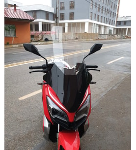 MOTOCAM QJ ATR 250 Ön Cam 2023-2026 Model 78cm Şeffaf Renkli 4mm UZUN