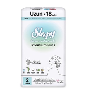 Sleepy Bio Natural Premium Plus Uzun Ped 18 Adet