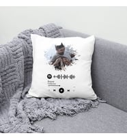 Kişiye Özel Fotoğraflı Spotify Barkodlu Yastık