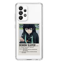 Samsung Galaxy A33 Uyumlu Demon Slayer Desenli Şeffaf Telefon Kılıfı