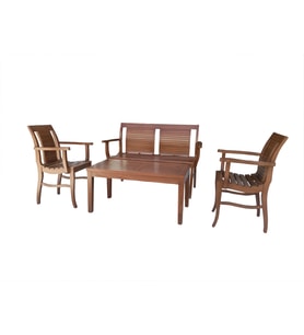Bahçe-balkon 12391 RATTAN tk model Kayın Izgara Su etkilemez Kutuda sevk El Yapım (Bej)