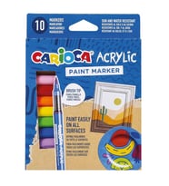 Carioca Akrilik Paint Marker Su Bazlı Fırça Uçlu 10lu 45281