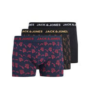 Jack & Jones JACLOGO Food Erkek Boxer 3'lü Paket Desenli Pamuklu Rahat