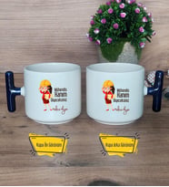 Mühendis Hanım Diyeceksiniz Kupa Bardak T Lacivert Kulplu Kadın Mühendise Mühendisler Günü Hediyesi