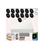 Provzen RV Hikvision 13 Kameralı Full HD 20mt Gece Görüşlü Güvenlik Kamerası Olay Anında bildirim