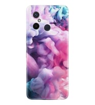 Xiaomi Redmi 12C Kılıf Resimli Desenli Baskılı Silikon Pink Cloud 1305