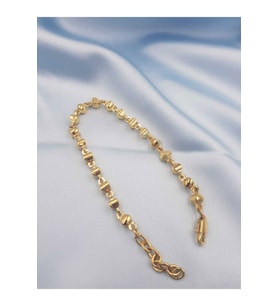 Paslanmaz Çelik Unisex Gold Renk Altın Tasarım Sevgiliye,arkadaşa Hediye Bileklik