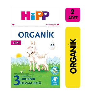 Hipp 3 Organik Keçi Sütü Bazlı Devam Sütü 400 gr 2'li Paket
