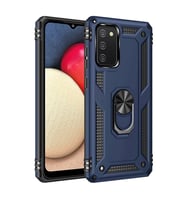 Galaxy A02S Kılıf Sofya Yüzüklü Kapak - Lacivert