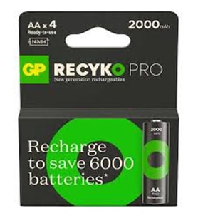 GP AA 2100 mAh Şarjlı Kalem Pil 4'lü Paket ReCyko Pro GP210AAHCBEM-2GB4