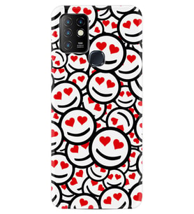 INFINIX Hot 8 9 10 11S Hot 10 Play 10T Kılıf Desemli Silikon Gülen Surat 1774