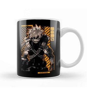 Bakugo My Hero Academia Anime Star Edition Gold Kupa Bardak Porselen