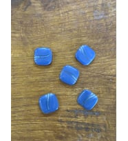 2X2 CM CAM AKITMA DESENLİ DELİKLİ DÜĞME 5 ADET (Bebek Mavisi)