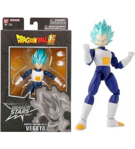 Bandai 16 Cm Dragon Ball Super Saiyan Blue Vegeta Poz Verilebilir Figür, Dragon Stars Serisi (Krem)