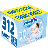 Molfix Bebek Bezi Beden:5 (11-18Kg) Junior 312 Adet Avantaj Ultra Fırsat Pk