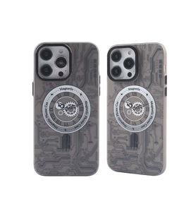 iPhone 14 Pro Max Kılıf Apollo Magneticsafe Desenli Kapak - Apollo Siyah - 1