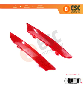 Renault Clio MK5 BF B7 2019-On 265602442R 265651206R için Sağ Sol Arka Tampon Reflektörü