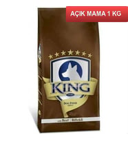 King Biflekli Yetişkin Köpek Maması 1 Kg AÇIK