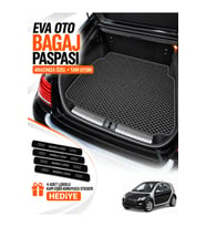 SMART FORFOUR (2004-2006) Uyumlu EVA Bagaj Paspası Araca Özel Koyu Gri