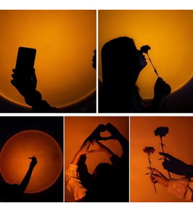 Taşınabilir USB Sunset Gün Batımı Ambiyans Işığı Lamba