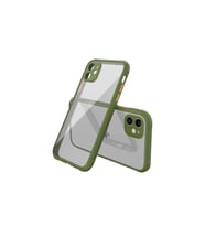 Pilelistore   iPhone 12 Mini Kılıf Miami Şeffaf Silikon - Koyu Yeşil