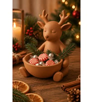 Ren Geyiği Çok Amaçlı Kase – Noel Sunum Kabı