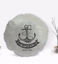 BK Gift Kişiye Özel İsimli Kaptan Tasarımlı Dekoratif Kırlent Yastık-7