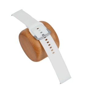 Huawei GT2 46mm Uyumlu Klasik Beyaz Silikon Kordon