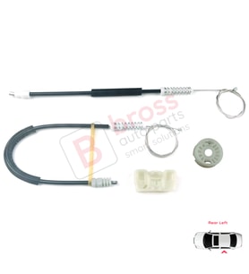 Peugeot 607 9D 9U 1999-2010 9632243280 İçin Arka Sol Kapı Cam Kriko Tamir Seti