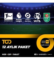 TOD Spor Extra+ Paketi - 12 Aylık (web-cep-tablet-smart tv-android tv-apple tv)