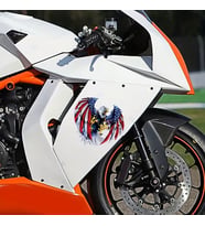 19 Cm Kartal Sticker Resmi 1 Adet Motorsiklet Araba İçin uygun