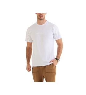 Columbia Cs0121 Csc M Bar Split Graphic Ss Tee Erkek Günlük Tişört 9120180100 Beyaz