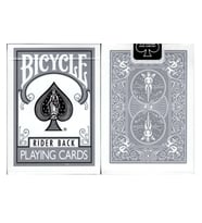 Bicycle Standart Index Gri Gümüş Rider Back Oyun Kağıdı Kartı iskambil Kartları (Karışık)