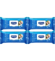 Canped Hasta Vücut Perine Temizleme Islak Mendil Havlu 48 Yaprak XL (4 Lü Set) Plastik Kapaklı