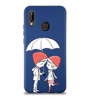 Xiaomi Redmi Note 7  Uyumlu Lansman Kılıf Aşk Tasarımlı İçi Kadife Kapak-Lacivert (Şeffaf)