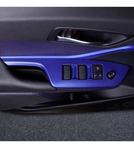 Toyota C-Hr Uyumlu 2016-2019 Kapı Kolçak Kaplama Mavi (Advance Model)