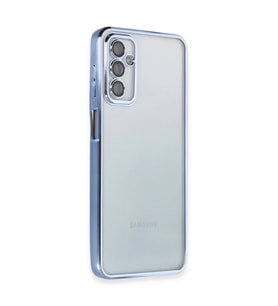 Samsung Galaxy M23 Kılıf Razer Lensli Silikon - Açık Mavi