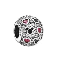 Nur Silver Mor Kalpli Gümüş Charm NUR-BL01776