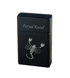 Burcunuza Özel Rezistanslı Metal Siyah Çakmak