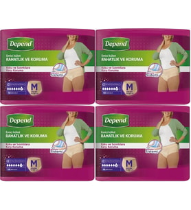 Depend Emici Külot Hasta Bezi Medium - Orta Kadın 40 Adet (4PK*10)