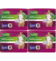 Depend Emici Külot Hasta Bezi Medium - Orta Kadın 40 Adet (4PK*10)