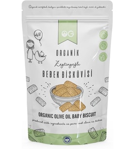 Organik Bebek Bisküvisi 300 gr 6 Ay