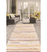 Dijital Kaymaz Taban Yıkanabilir Modern Renkli Salon Halısı Mutfak Halısı Yolluk ND-HT-1306 (Bej)