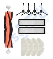 Dreame D10S, D10S PRO, D9 MAX GEN2 Uyumlu 1 Ana Fırça 4 Yan Fırça 2 Filtre 4 Mop PKT-iasgf0000218