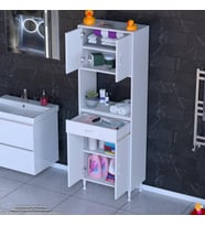 Modilayn ARDA Banyo Dolabı 55x173x32,5cm 1 çekmece 4 kapak ve 5 raflı İhtiyaca uygun kolay kurulum
