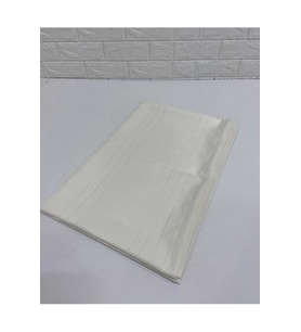 Çizgili Tek Masa Örtüsü Colber 160x220cm - Ekru