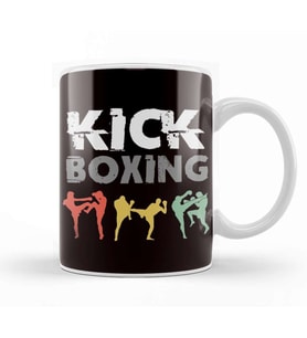 Kickboxing Fighter Aikido Taekwondo Martial Arts Fight MMA Kupa Bardak Porselen