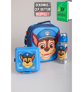 DEKOMUS İLE YENİ SEZON LİSANSLI PAW PATROL OKULDA MACERA KOLEKSİYONU TERMOSLU BESLENME ÇANTASI SETİ (Pembe)
