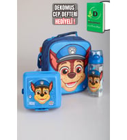 DEKOMUS İLE YENİ SEZON LİSANSLI PAW PATROL OKULDA MACERA KOLEKSİYONU TERMOSLU BESLENME ÇANTASI SETİ (Pembe)