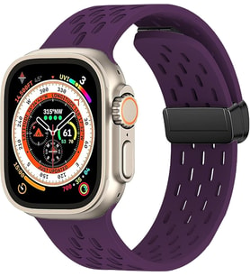 Apple Watch için Manyetik Ter Önleyici Spor Kordon, Suya Dayanıklı, Nefes Alabilen Silikon Kayışlar. iWatch Ultra SE Serisi 9/8/7/6/5/4/3/2/1,Kadın Erkekler için, 42mm 44mm 45mm 49mm